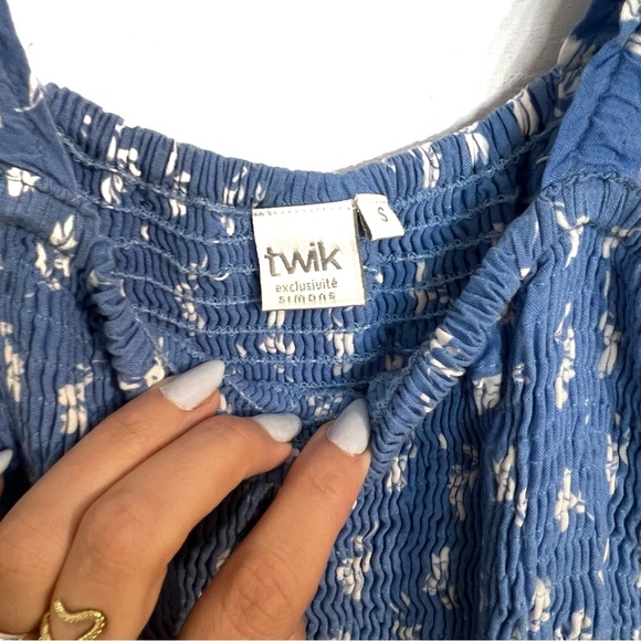 Simons | Twik Blue Floral Jumpsuit - Picture 4 of 5